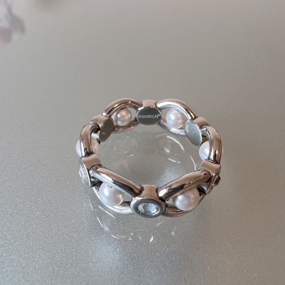 Swatch Crystal Pearl Ring